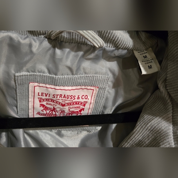 Levis puffer bomber corduroy jacket - Picture 6 of 9